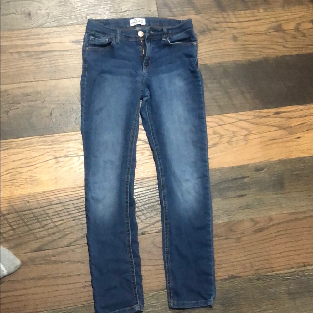 Girls size 10 stretchy skinny jeans